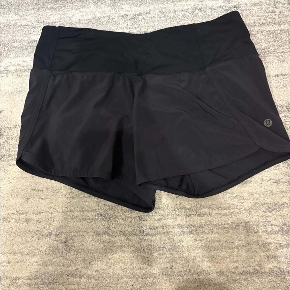 lululemon athletica Women's Black Athletic Shorts